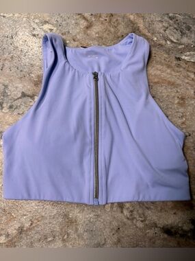 aerie Lavender Real Me Extra Long Line Sports Bra